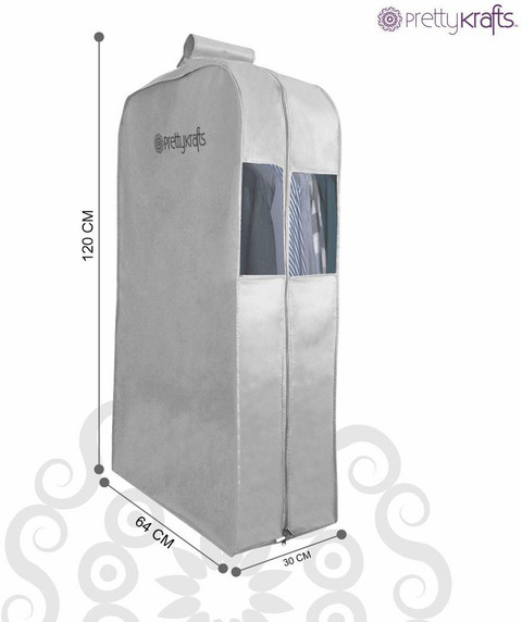 Clothes Cover Dress Bags For Storage PrettyKrafts Hanging Garment - Main Image