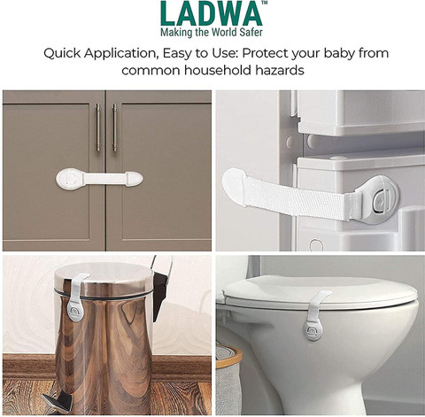 Ladwa 20 Pieces Baby Safety Baby proofing Flexible Nylon Strap