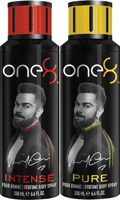 one8 by Virat Kohli Intense Pure Perfume Body Spray Set Men