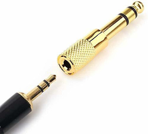 LipiWorld Stereo Audio Headphone Jack Adapter Converter Plug 6.35