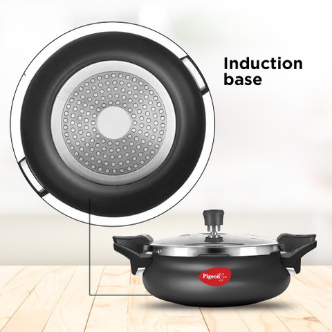 Pigeon by Stovekraft Super Cooker and L Outer Lid Induction Bottom  Pressure Cooker