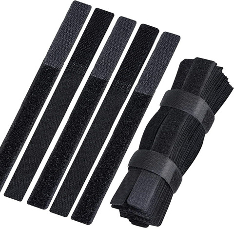 Ringke Magic Cable Tie Unicolor Reusable Hook And Loop Strap Organizer For Fastening Cable Cords And Wires 50pcs I278452957