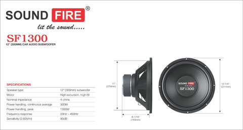 SOUND FIRE SF-1300 1300W 12
