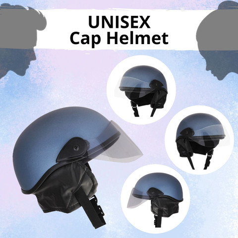 Western Era Half Helmet Clear Visor for Men Women Safety, Comfort Stylish  Enhance Design Motorbike Helmet