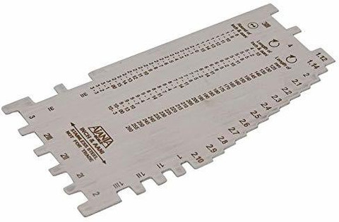 fozti Ajanta Bangle Bracelet Scale Gauge in Inch, Aani Metric for  Measuring Sizes of Bangles Bracelets for Showroom, Workshop, Goldsmith, 