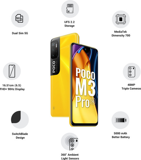 POCO M3 Pro 5G (64 GB Storage, 4 GB RAM) Online at Best Price On