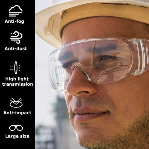 VIJAY SABRE Eye Protection Glass with Clear Lens, Safety Goggles