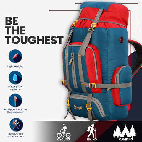 bayo (Expandable) Sky Blue 26×14 Inch Travel Backpack for Outdoor Sport  trekking Rucksack Bag Duffel Without Wheels