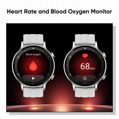 realme Smart Watch S Auto-bright Display with Metallic Dial