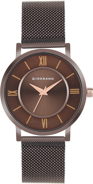 GIORDANO Brown Dial Couple Watch Gift Set Analog Watch For