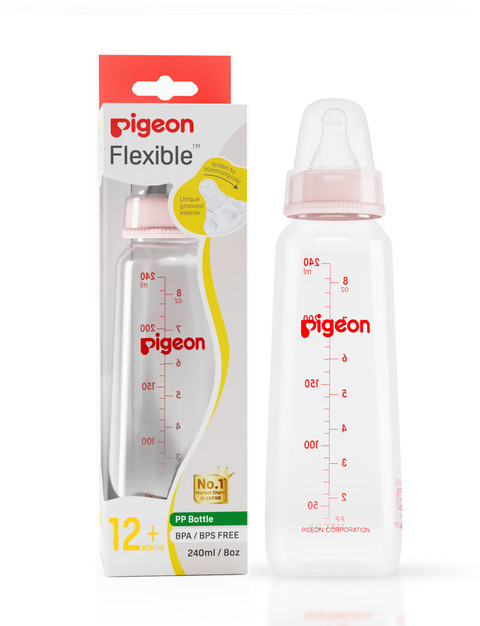 Pigeon Peristaltic baby feeding bottle Square Base nipple ll 240
