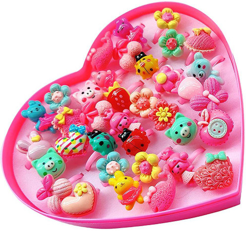 DIVINE Kids Girls Cartoon Pretend Play Toy Fancy 36 pair of finger - Main Image