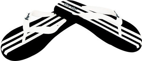 Birde Men Stylish Comfortable, Black & White Chappal, Slides