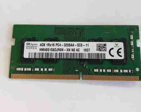 Sk Hynix PC4-3200AA , 1RX16 SODIMM DDR4 4 GB (Single Channel