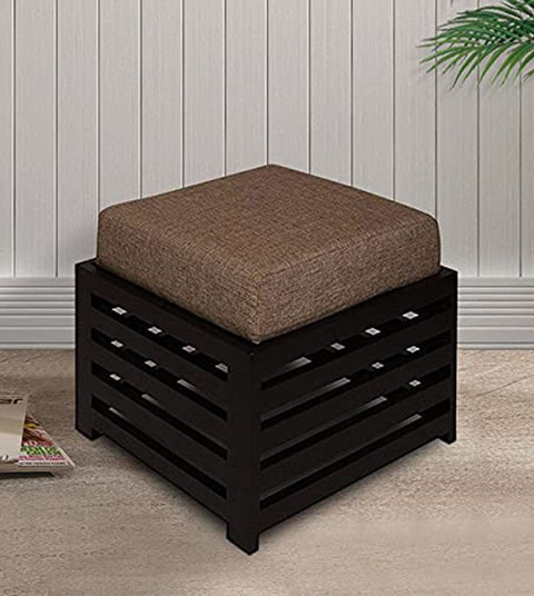 ARTANDCRAFTINDIA Wooden Stool for Living Room Cushion Stool