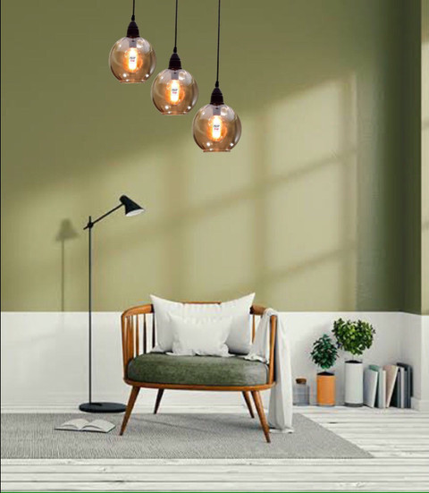 Prop It Up 3-Lights Round Cluster Chandelier Modern Glass Globe