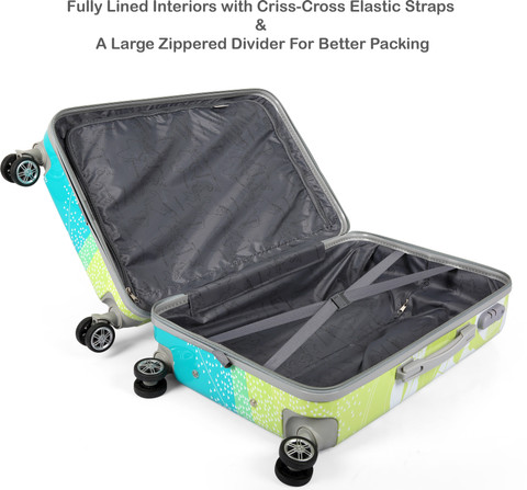POLO CLASS 2Pc Luggage Trolley Bag Set (24/28 inch) Green - Main Image