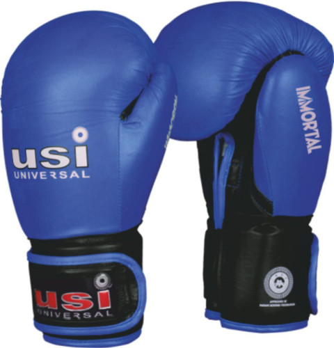 USI UNIVERSAL Immortal Safe Spar Gloves 12 OZ Blue (609M1) (Pack