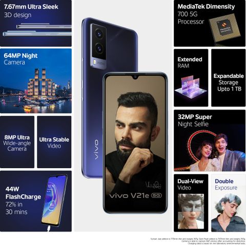 vivo V21e (128 GB Storage, 8 GB RAM) Online at Best Price On Flipkart.com