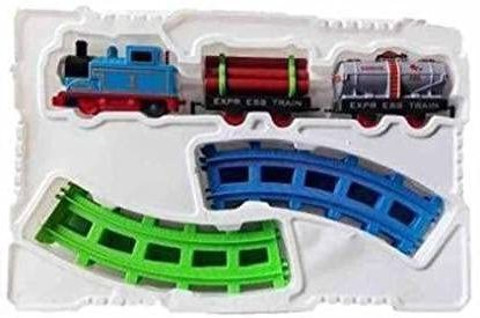 VRUX Thomas Cartoon Train Track Set Toy for Kids Thomas Cartoon