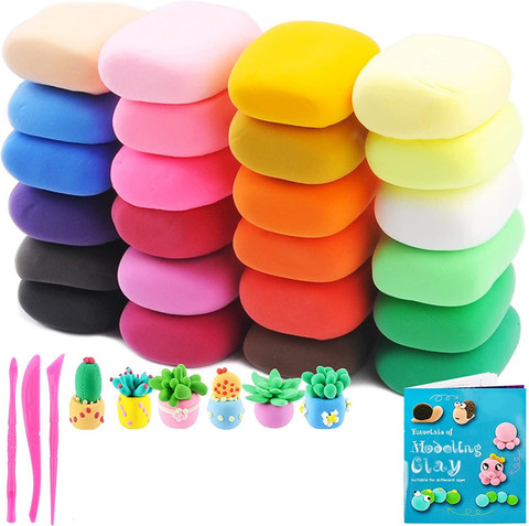 Shopex Air Dry Clay Modeling Crafts Kit For Children -Different - Main Image