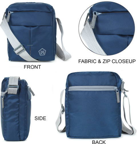 MMShopy Blue Sling Bag Side Bag For Boys Girls Document Bag