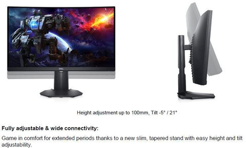 DELL S-series 60.96 cm (24 Inch) Curved Full HD LED Backlit VA