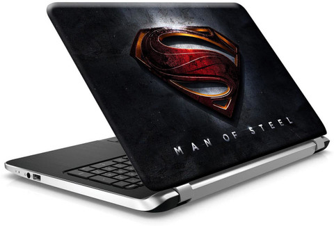WALLPIK Superman Man of Steel Super Hero Logo- Laptop Skin