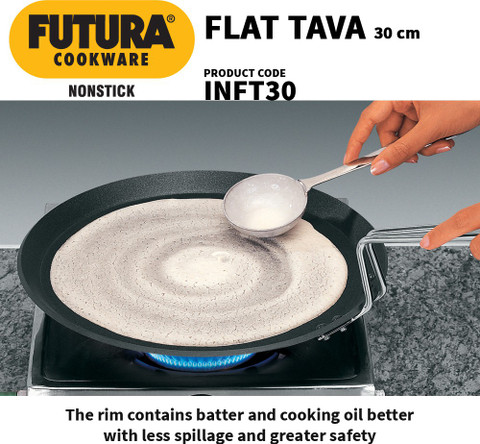 Hawkins Non Stick Flat Tava (INFT30) Tawa 30 cm diameter