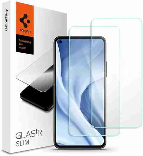 Spigen Tempered Glass Guard for Xiaomi Mi 11 Lite LTE/5G and Mi 11 Lite 5G  NE
