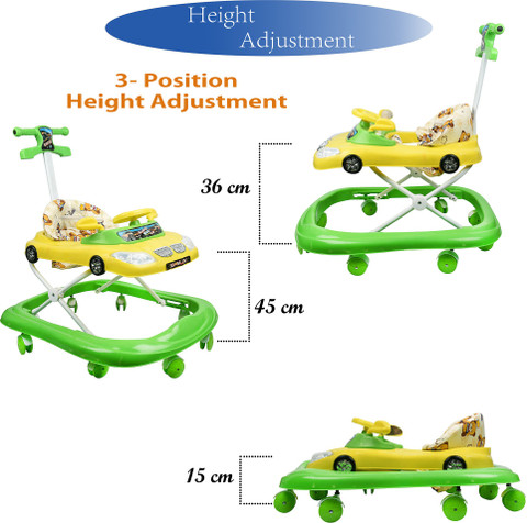 Pandaoriginals music and lights bmw green Pram Buy Pram in India