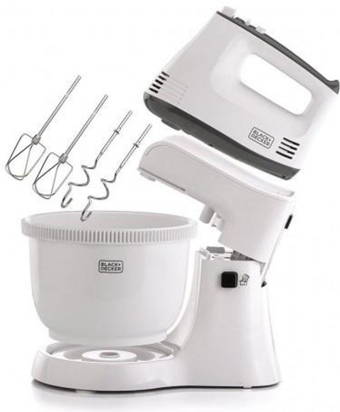 Black Decker 300 W White Stand Mixer