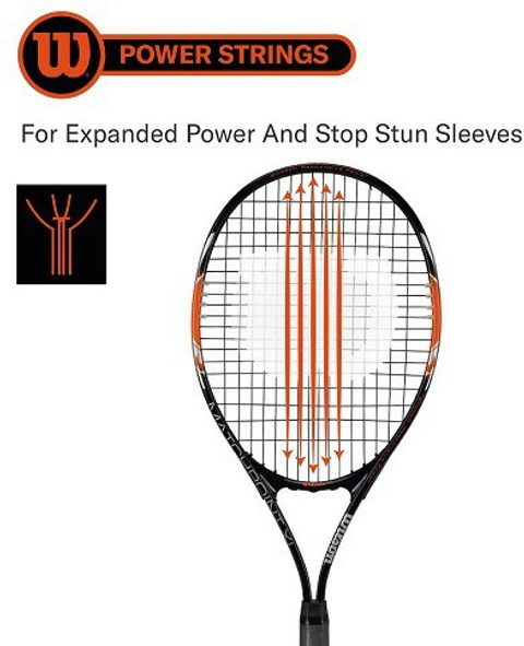 WILSON Matchpoint XL Black/Orange Multicolor Strung Tennis