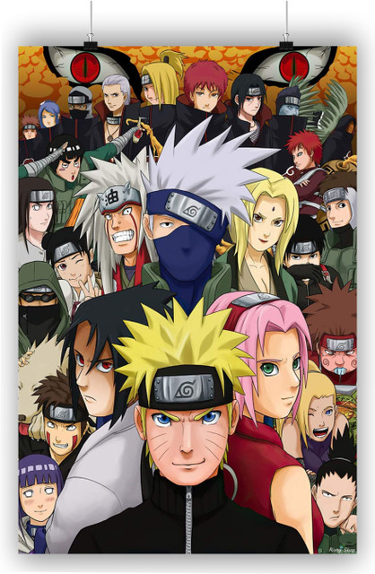 Naruto 116 for wall decoration Paper Print