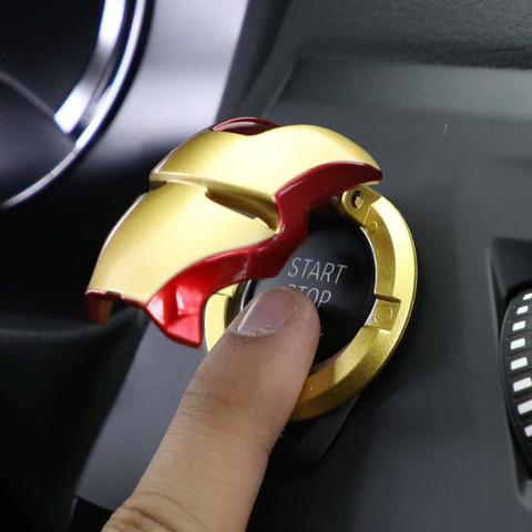 Purple Crystal Bling Engine Start Stop Button Ring - Rhinestone Car Decor, Fits Most Cars, Easy To Install 2 thumbnail image