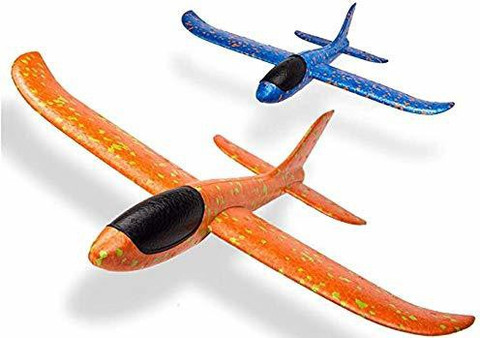 SR Toys Airplane Toy Set of Large Throwing Foam Plane