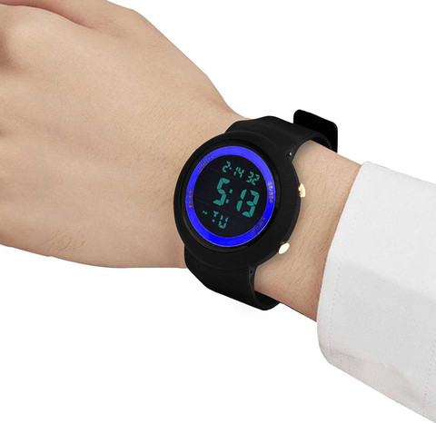 Time Up 8-15 Years Kids Alarm Function Digital Watch For Boys Girls