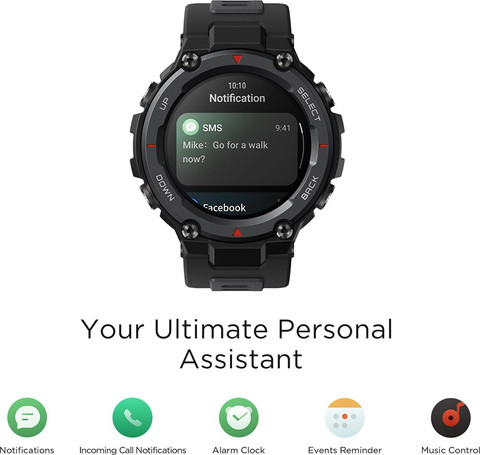 AMAZFIT T rex Pro AMOLED with advanced GPS 10ATM water