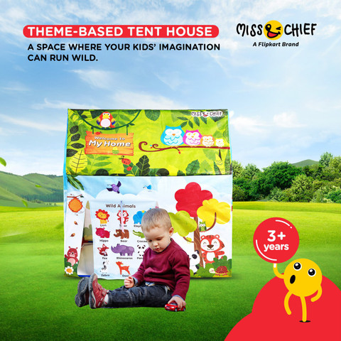Miss Chief by Flipkart Play tent house for kids in Jungle theme