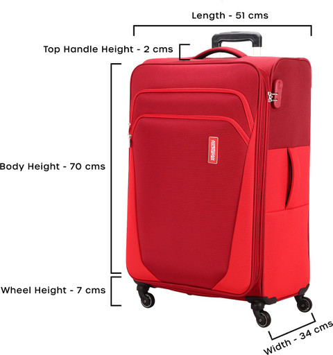 AMERICAN TOURISTER PC Set Red Expandable Cabin Check-in Set Wheels  32 inch