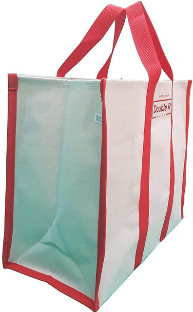 Double R Canvas Shopping Bags for Market Milk, Grocery, Vegetable