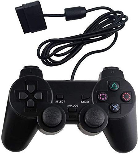 TMG Ps-2 Wired Dualshock Remote Controller For Playstation-2 Generic  (Black) Gaming Accessory Kit