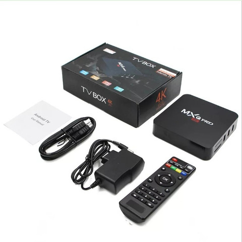 RGMS Genuine MXQ PRO Android TV Box 2GB RAM/16GB ROM Amlogic S905W 64  Bit Quad Core Wi-Fi UHD 4K 1080P Smart TV Set Top Box Black Color Media