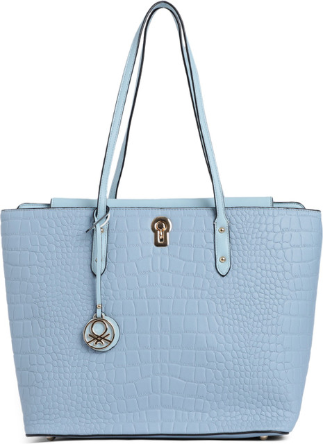 Buy United Colors of Benetton Women Blue Tote Blue Online Best