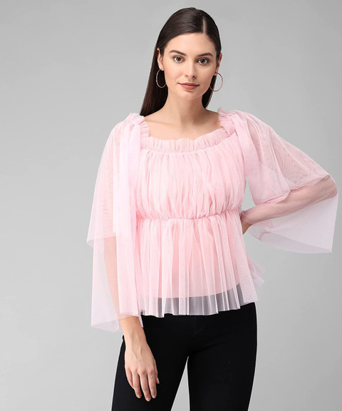 トップス andmary Luna charm tops pink ANDMARY】Luna charm tops