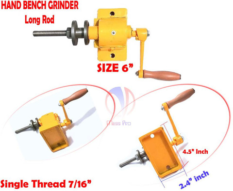 Mass Pro Manual Hand Bench Grinder For Multi Tasking Tool Machine