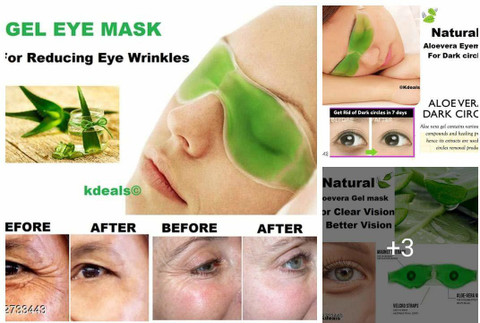 GOLDINKS (PACK OF 2 PC) Aloe Vera based ice Cool Gel Eye Mask Your Eyes  Remove Dark Circles - Price in India, Buy GOLDINKS (PACK OF 2 PC) Aloe Vera  based ice