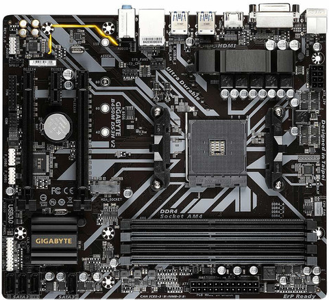 GIGABYTE B450M DS3H AM4Socket Micro-ATX AMD B450 Chipset DDR4