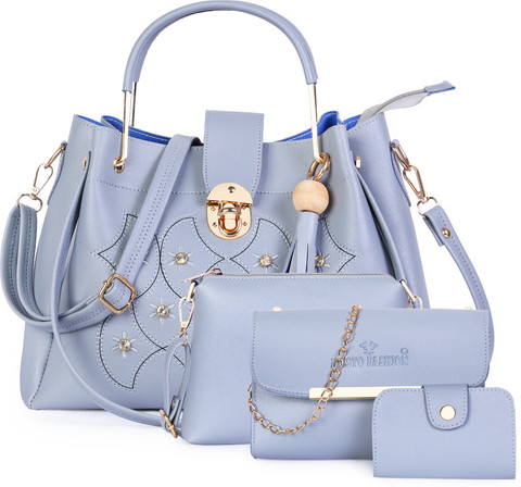 Buy Fiesto fashion Women Grey Hand-held Bag Grey Online Best