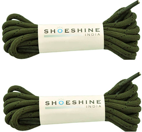 SHOESHINE Round Boot Lace Casual Hiking Shoelace 180cm 4mm Army
